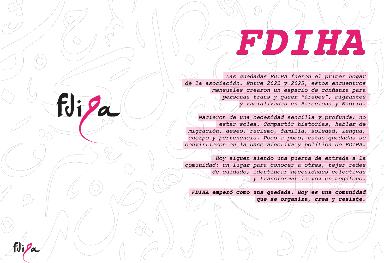Información Proyecto FDIHA